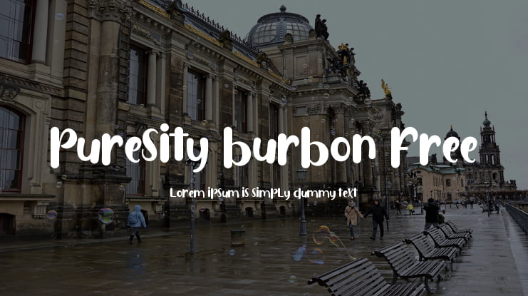 Puresity Burbon FREE Font Family
