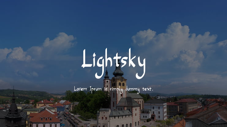 Lightsky Font