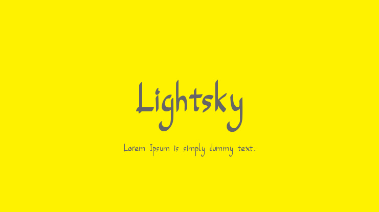 Lightsky Font