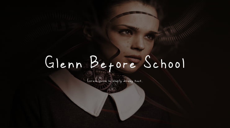 Glenn Before School Font