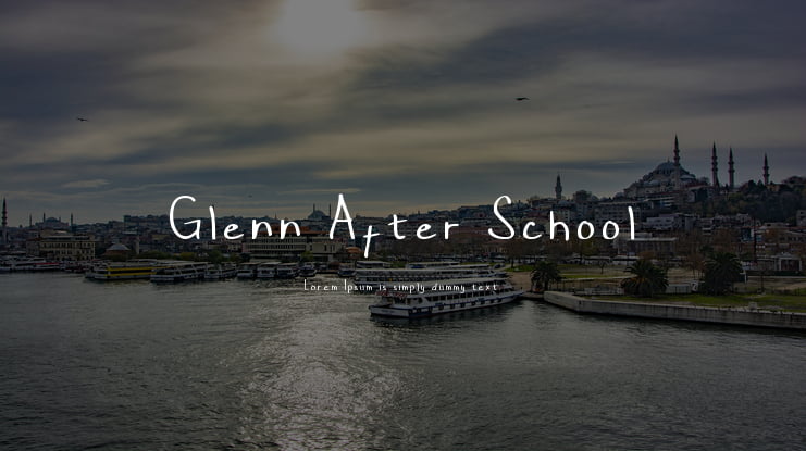Glenn After School Font