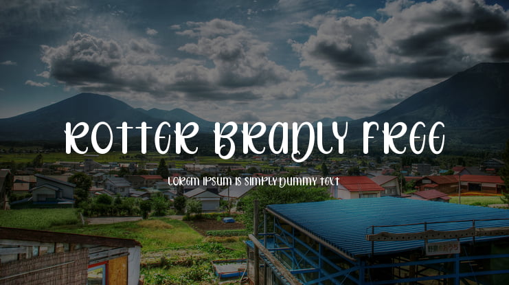 Rotter Bradly FREE Font