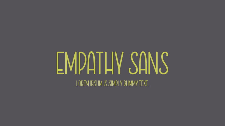 Empathy Sans Font Family