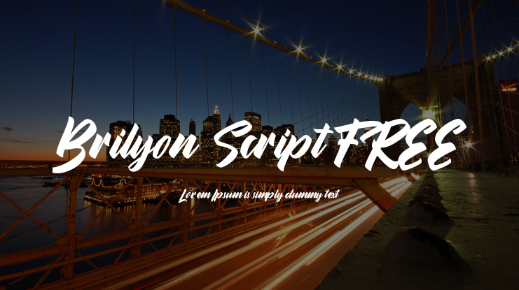 Brilyon Script FREE Font