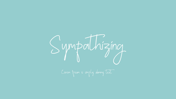 Sympathizing Font