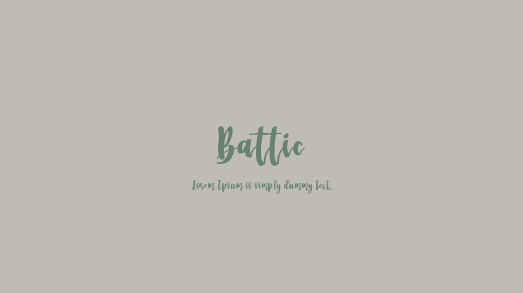 Battic Font