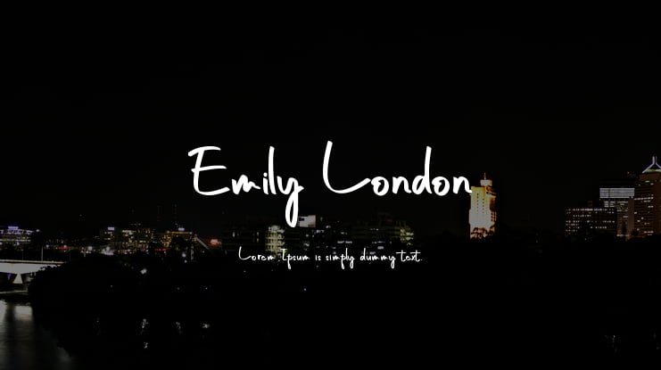 Emily London Font