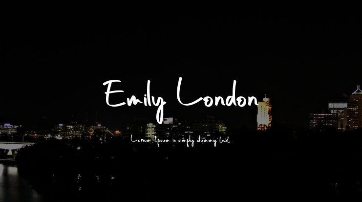 Emily London Font