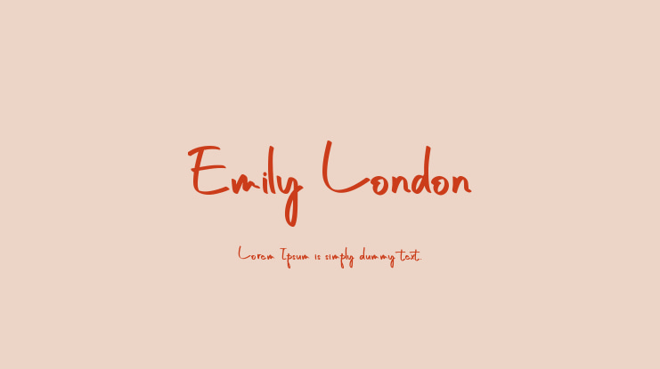 Emily London Font
