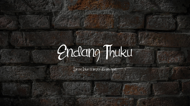 Endang Thuku Font
