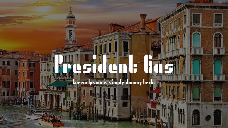 President Gas Font