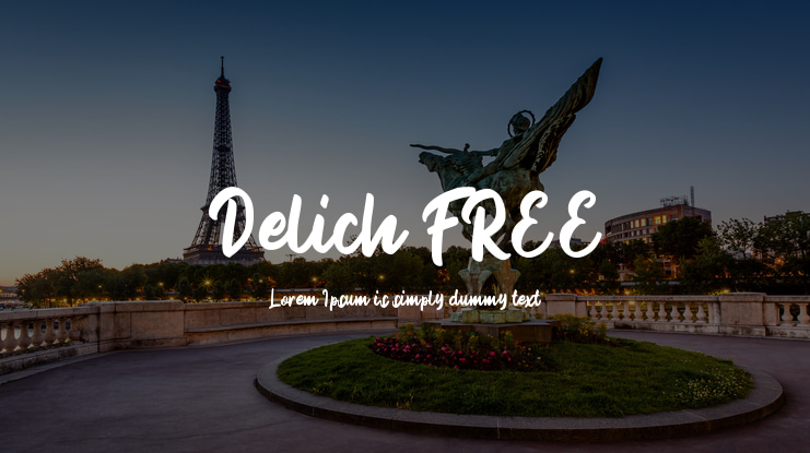 Delich FREE Font