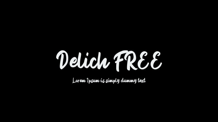 Delich FREE Font