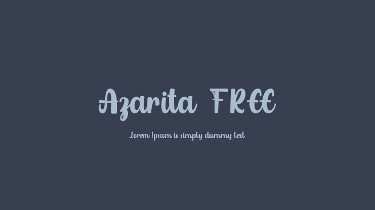 Azarita  FREE Font Family