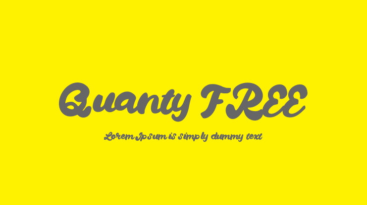 Quanty FREE Font