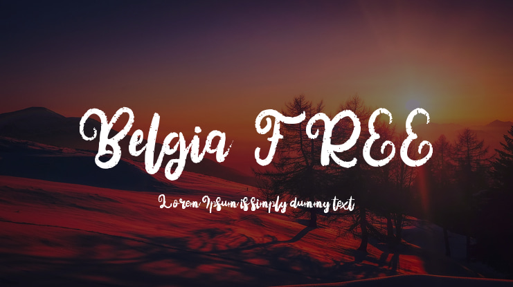 Belgia FREE Font
