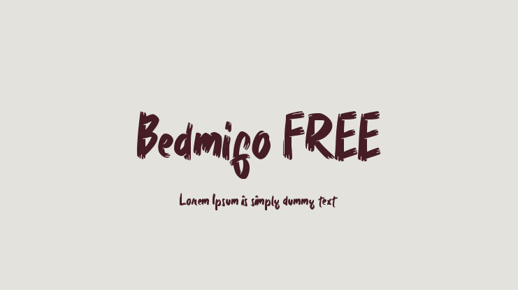 Bedmifo FREE Font