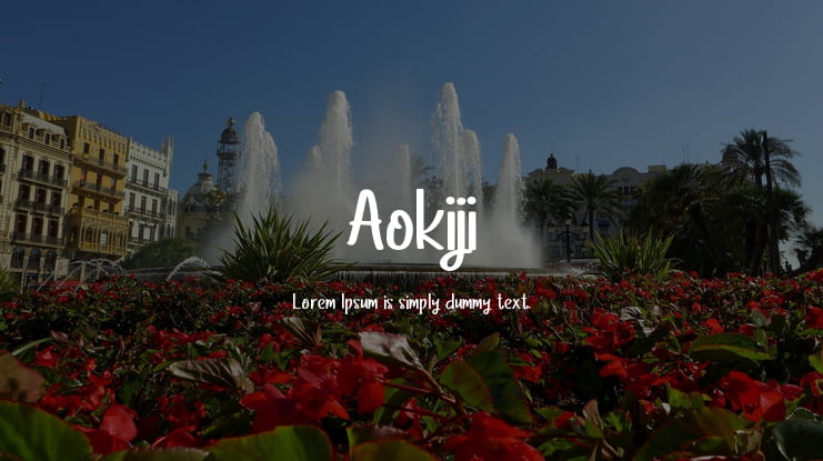 Aokiji Font