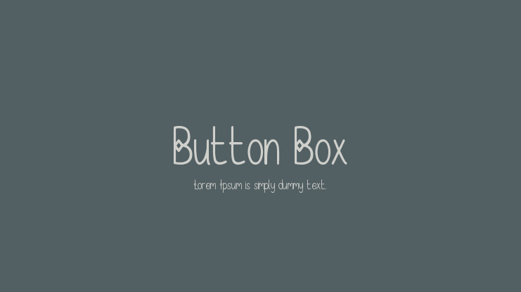 Button Box Font