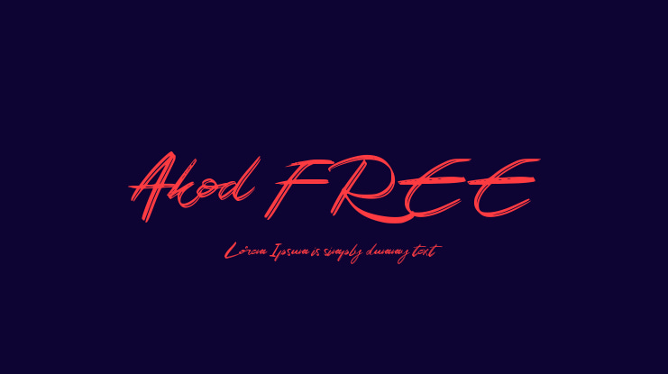 Akod FREE Font