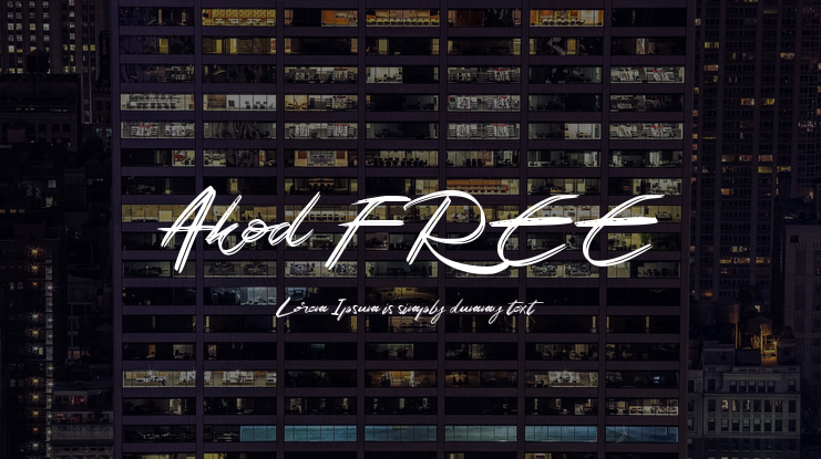 Akod FREE Font