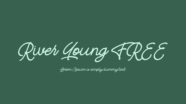 River Young FREE Font