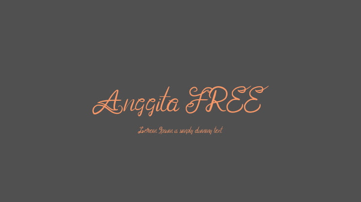 Anggita FREE Font