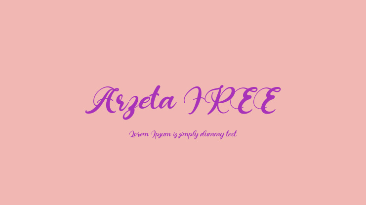 Arzeta FREE Font