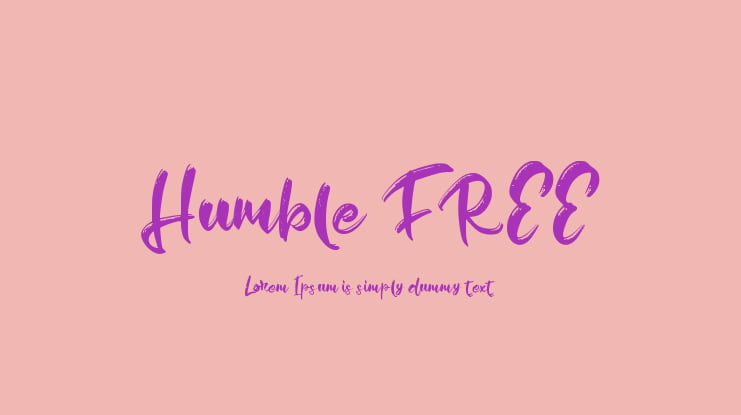 Humble FREE Font