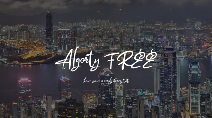 Algorty FREE Font