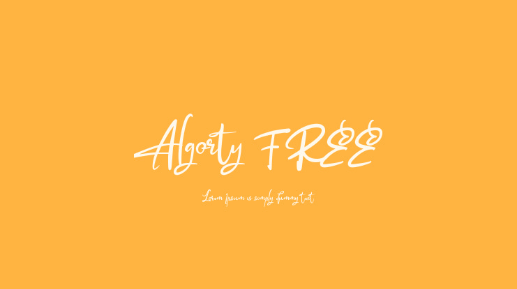 Algorty FREE Font