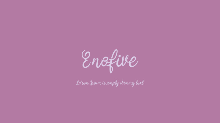 Enofive Font