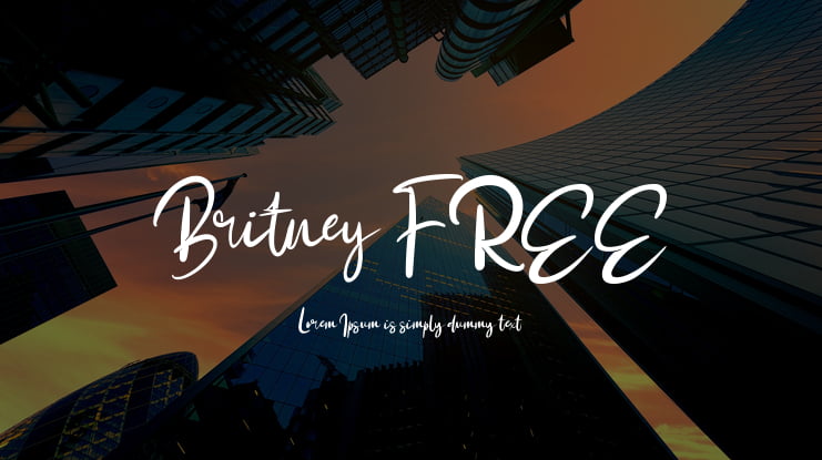 Britney FREE Font