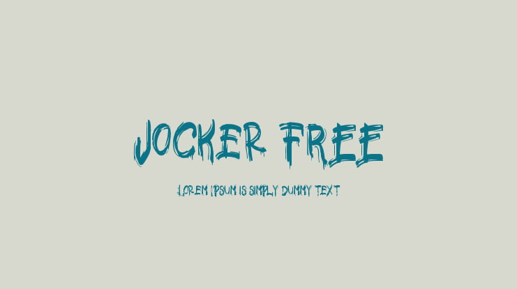 Jocker FREE Font