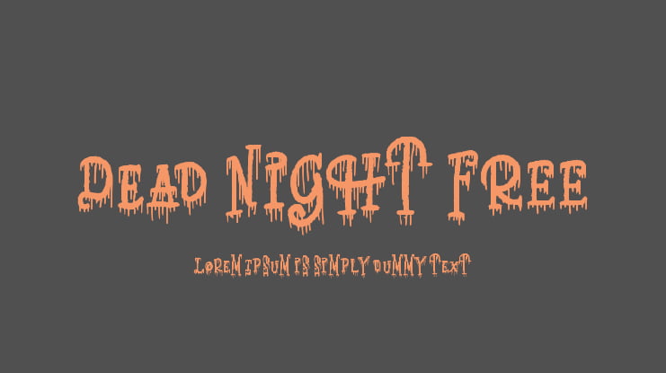 Dead Night FREE Font