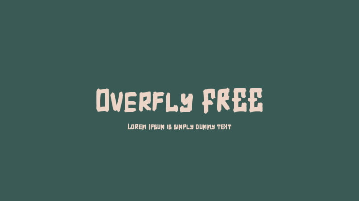 Overfly FREE Font