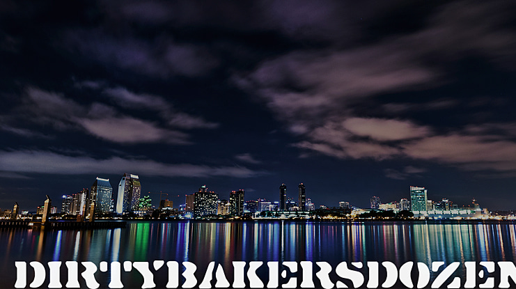 Dirty Bakers Dozen Font