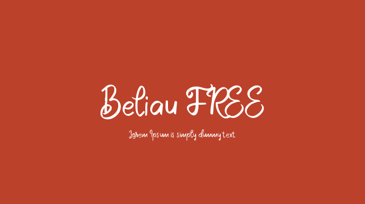 Beliau FREE Font