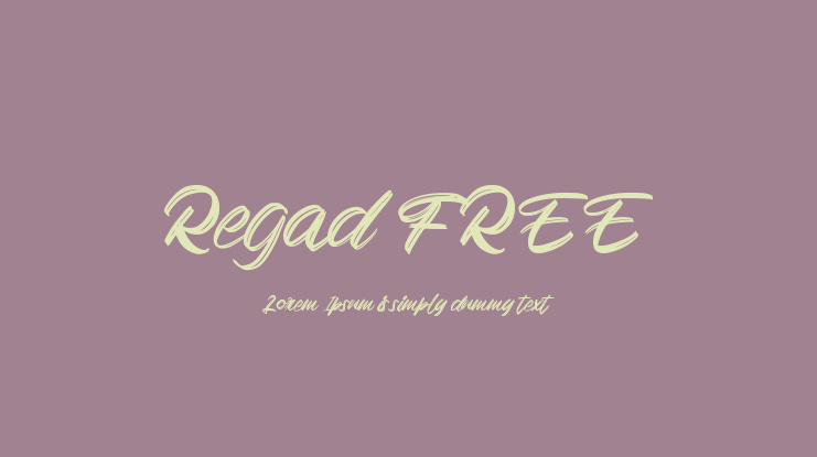 Regad FREE Font