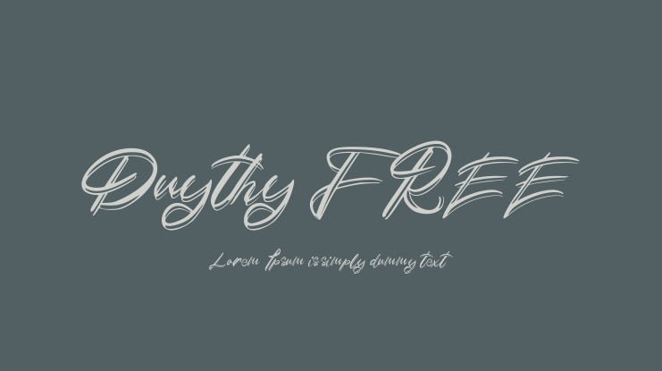 Duythy FREE Font