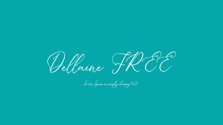 Dellaine FREE Font Family