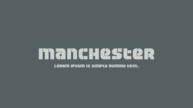 Manchester Font