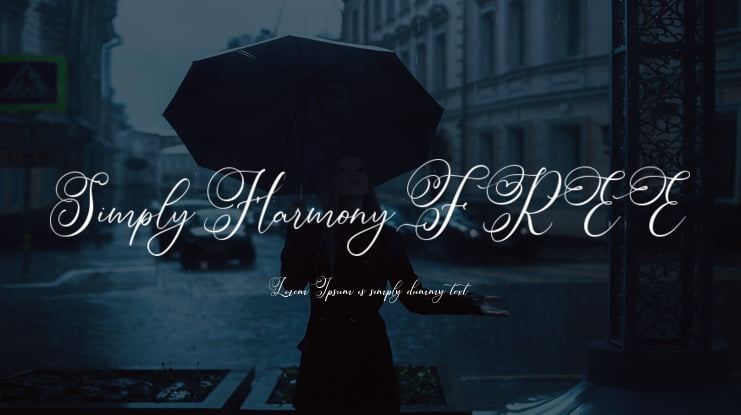 Simply Harmony FREE Font