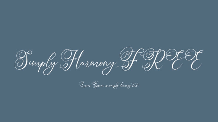 Simply Harmony FREE Font