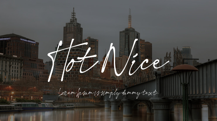 Hot Nice Font