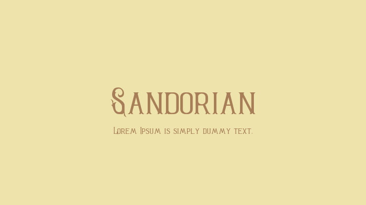 Sandorian Font