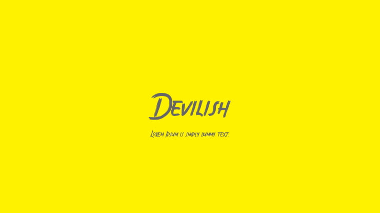Devilish Font