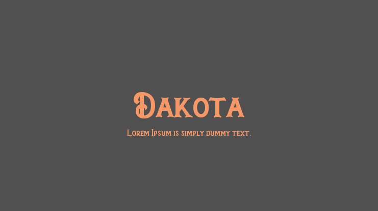 Dakota Font