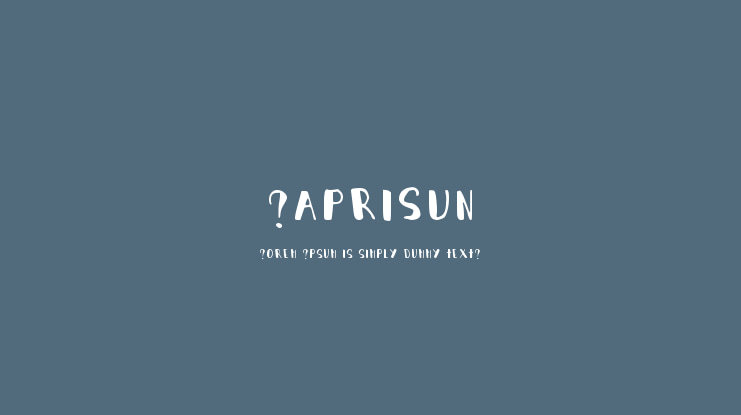 Caprisun Font