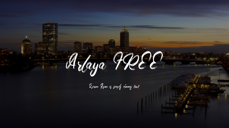 Arlaya FREE Font